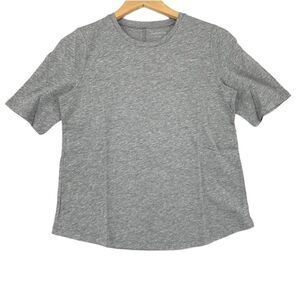 -Eileen Fisher Petite Women Slubby Organic Cotton Jersey Melange Top NWT SP